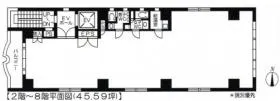 ユーエムビルの基準階図面