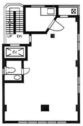 津多屋第3ビルの基準階図面