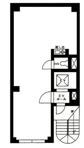 東上野三和ビルの基準階図面