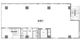 BRICK GATE 茅場町ビルの基準階図面