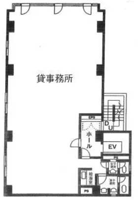 フォーチュン福田ビルの基準階図面