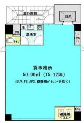 トーハン第5ビルの基準階図面