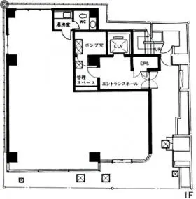 五輪プラザビルの基準階図面