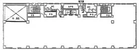 ポーラ第2五反田ビルの基準階図面