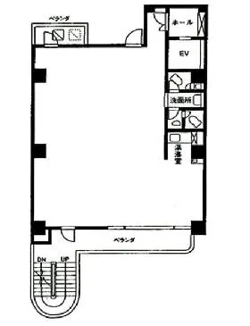 吾作ビルの基準階図面