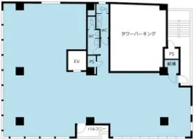 クリスタルタワーの基準階図面
