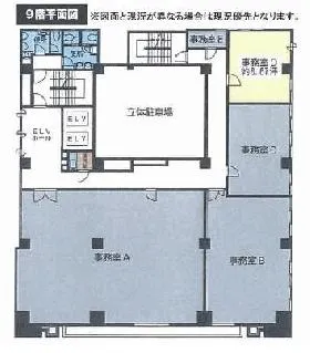 社会保険労務士会館ビルの基準階図面
