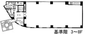 コスモ武蔵小山ビルの基準階図面