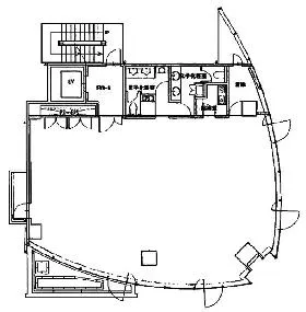 東栄神宮外苑ビルの基準階図面