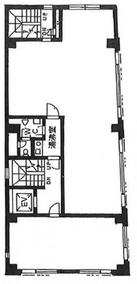 福井ビルの基準階図面