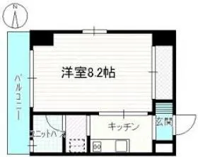 グレース飯島ビルの基準階図面
