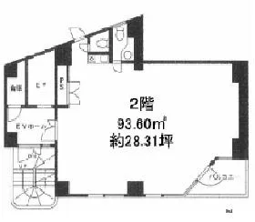 グローバル新神楽坂の基準階図面