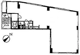 第2早川屋ビルの基準階図面