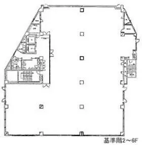 青葉台石橋ビルの基準階図面