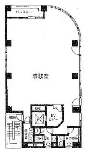 神野商事第2ビルの基準階図面