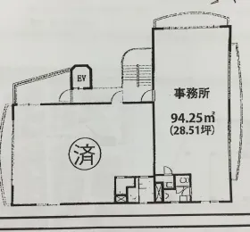 小林ビルの基準階図面