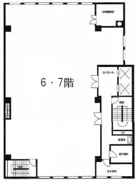 田源ビルの基準階図面