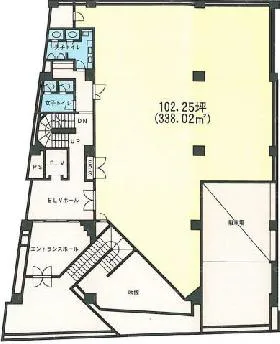 87ビルディング岩戸町の基準階図面