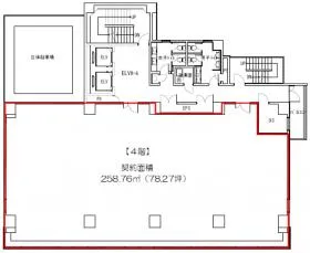 KDX池袋ウエストの基準階図面