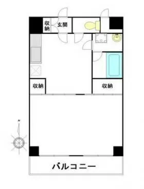 ハイツオーエドの基準階図面