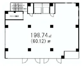 山門ビルの基準階図面