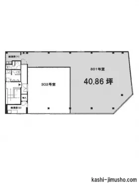 MNビルの基準階図面
