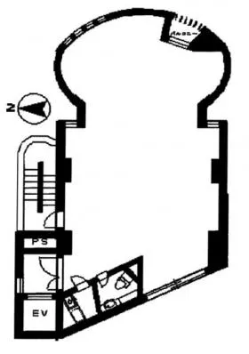 MUSE西池袋ビルの基準階図面