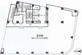 ビック池袋東口(旧)アイケアビルの基準階図面