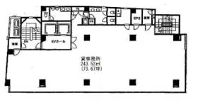 池袋原ビルの基準階図面