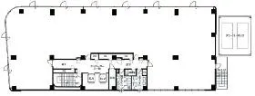 UBG東池袋ビルの基準階図面
