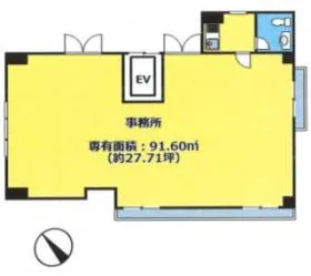 天沼ビルの基準階図面