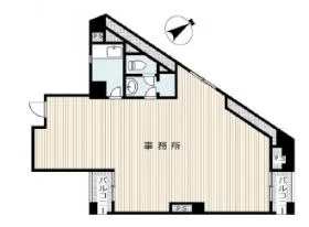 小日向安田ビルの基準階図面