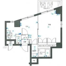 カテリーナ文京千駄木の基準階図面