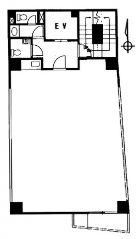 美津野商事本社ビルの基準階図面