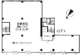 サクラビルの基準階図面