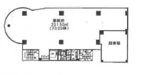 カドヤ10ビルの基準階図面