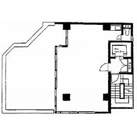 元赤坂大野ビル(旧元赤坂小林ビル)の基準階図面