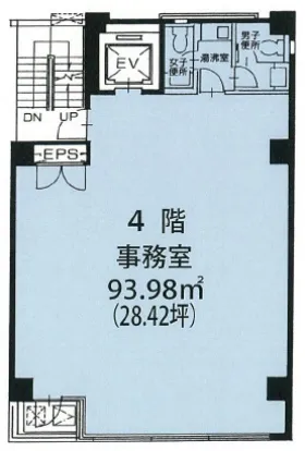 信和ビルの基準階図面