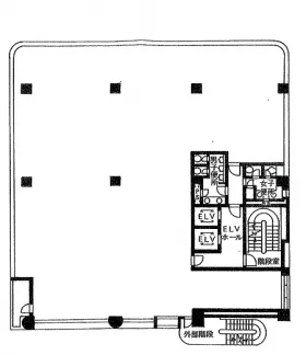 サニービル池袋の基準階図面