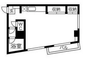 メゾン南大塚ビルの基準階図面