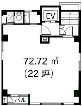 サンヒルズビルの基準階図面