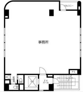 藤和ビルの基準階図面