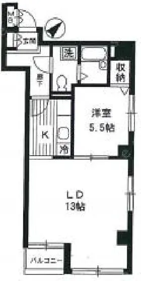 服部ビルの基準階図面