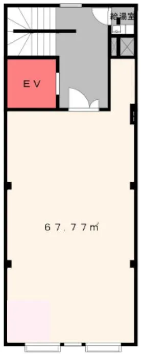 東商ビルの基準階図面