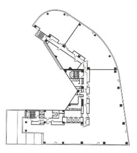 池袋パークビルの基準階図面