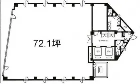 HI池袋ビルの基準階図面