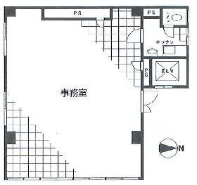 西村ビルの基準階図面