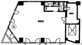 メリノ六義園ビルの基準階図面