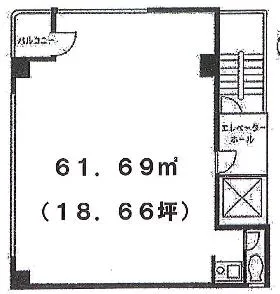 秀永日本橋室町ビルの基準階図面
