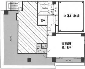 斉藤ビルの基準階図面